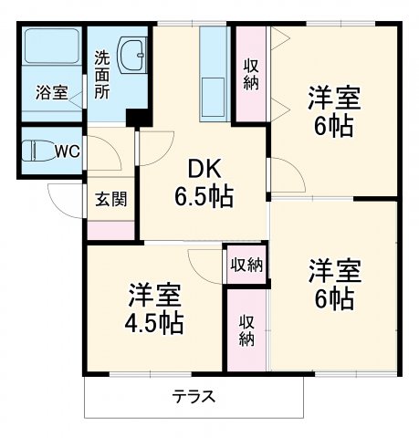 グリーンステージ寒川Ⅰの間取り