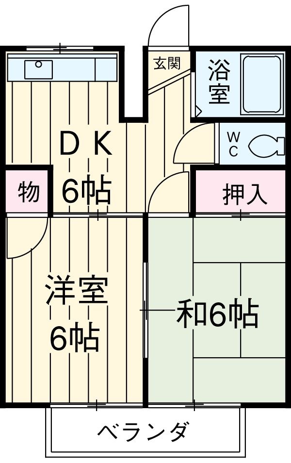 金井ハイム ツワイの間取り
