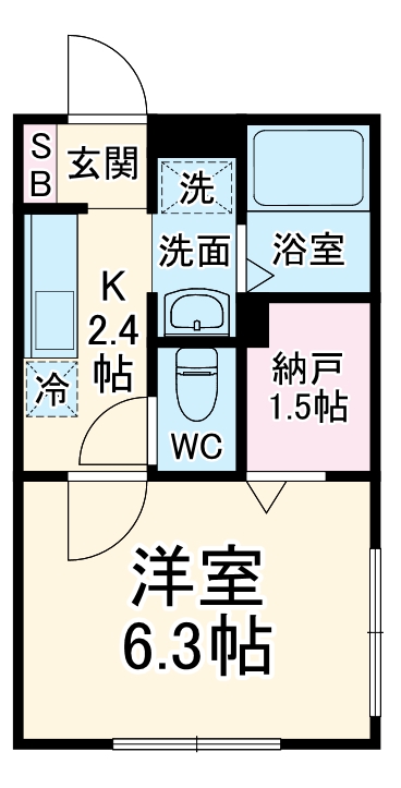 イーストアヴェニュー片瀬Ⅰの間取り