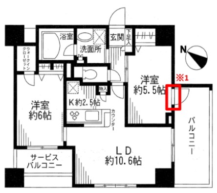 ドゥーエ東十条の間取り