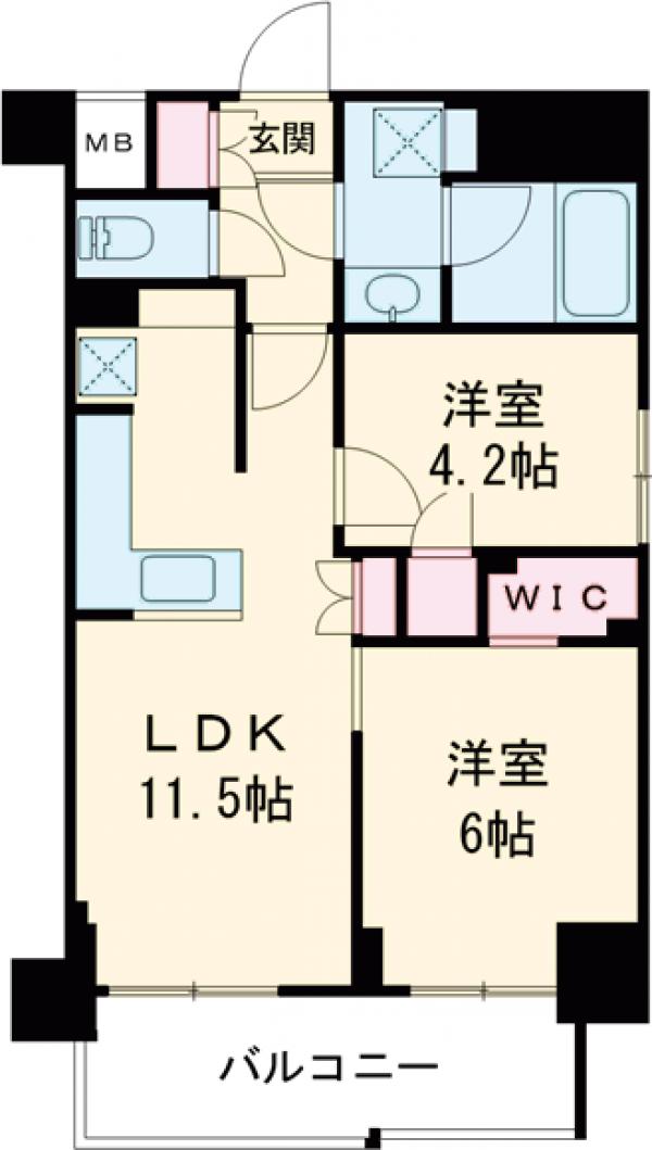 フレンシア高円寺北の間取り