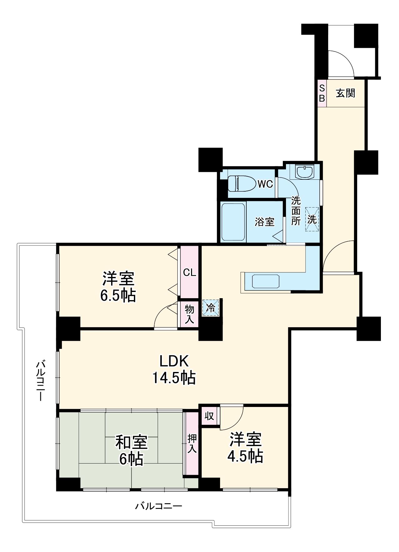 プロムナード仲町台7-2号棟の間取り