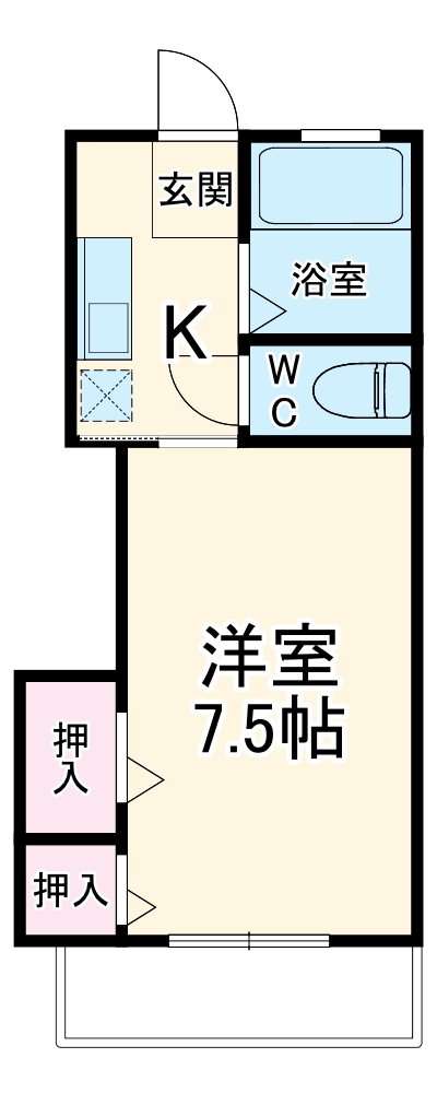 フリーフル善行坂の間取り