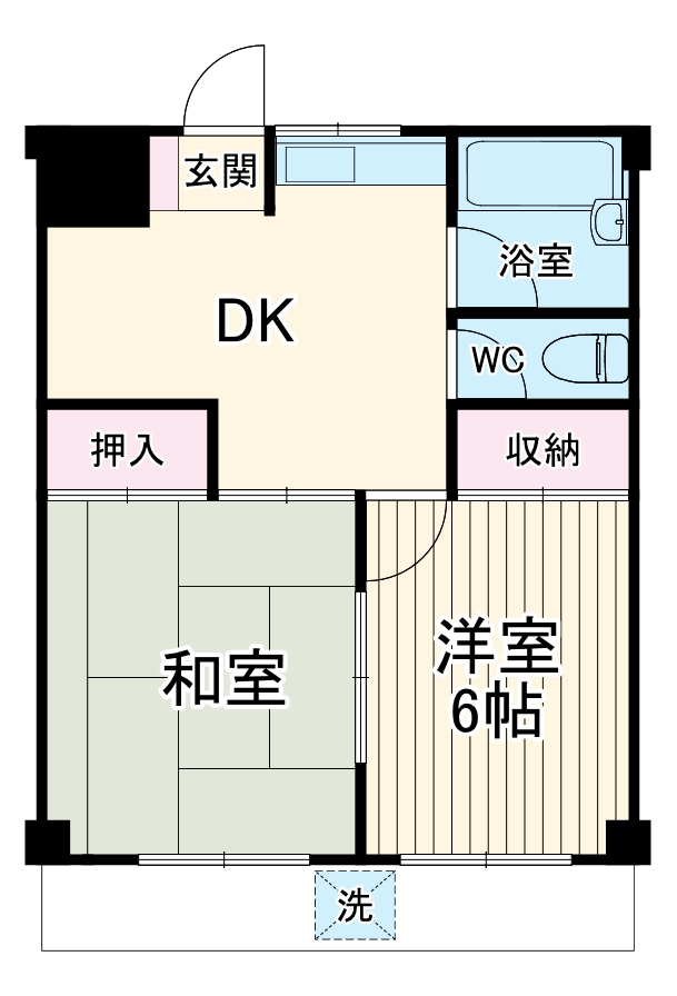 柴田ハイツBの間取り