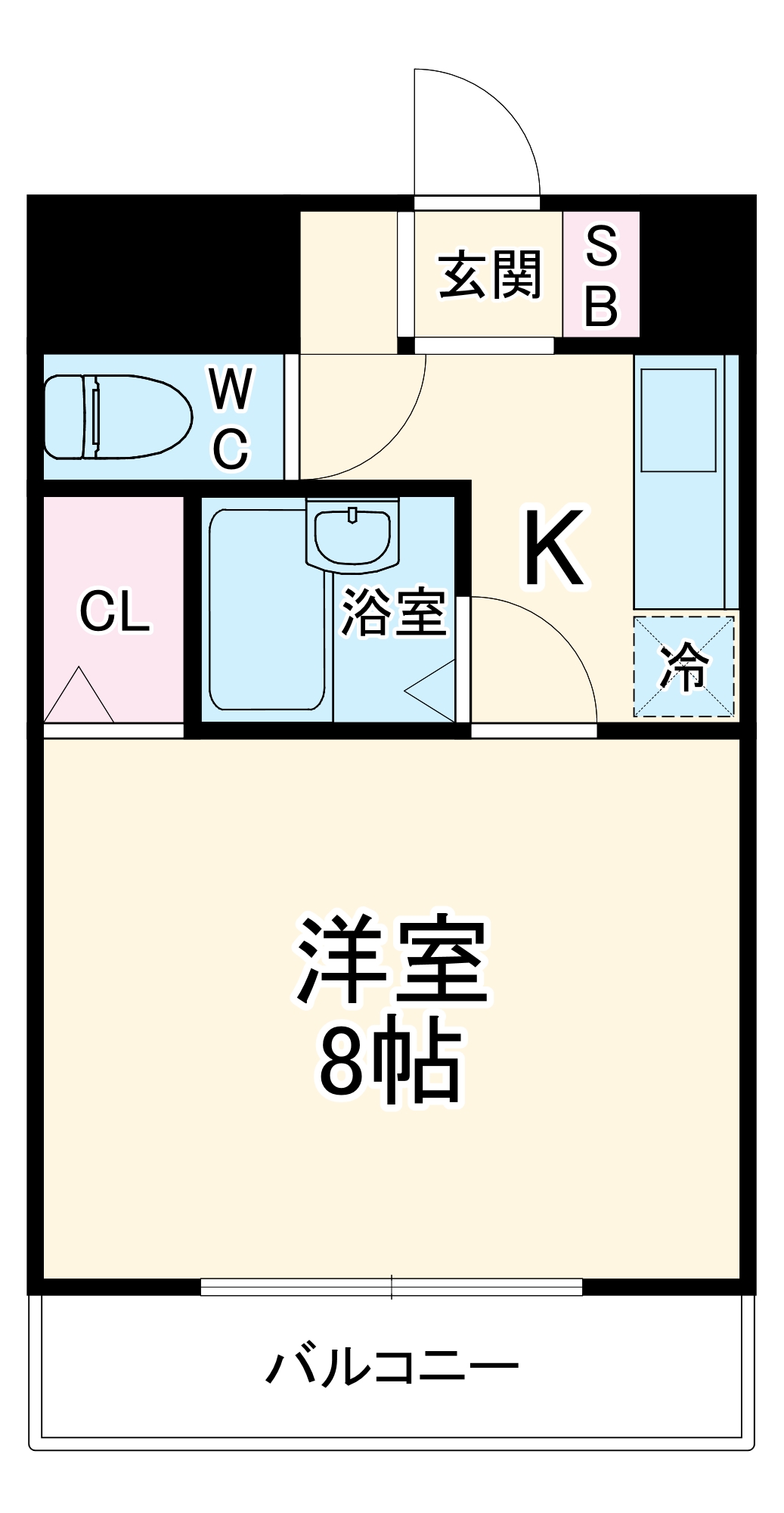 ウェルフェア富浜の間取り