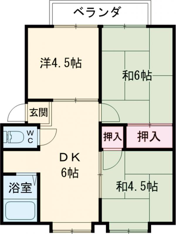 スカイハイツⅠの間取り