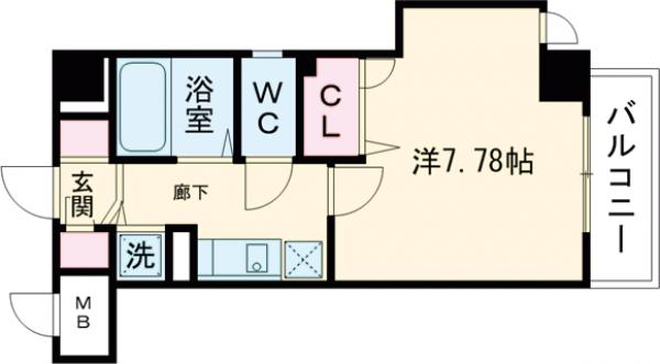 ヨーキハイム大濠の間取り