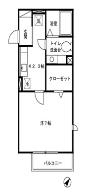 グラフィアス湘南の間取り