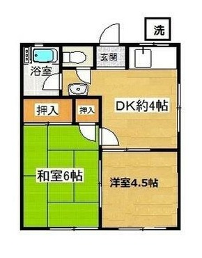 寿ハイツの間取り