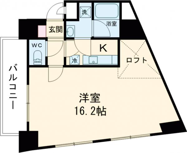 ラシクラスＥＸ東京ベイ・801号室の間取り