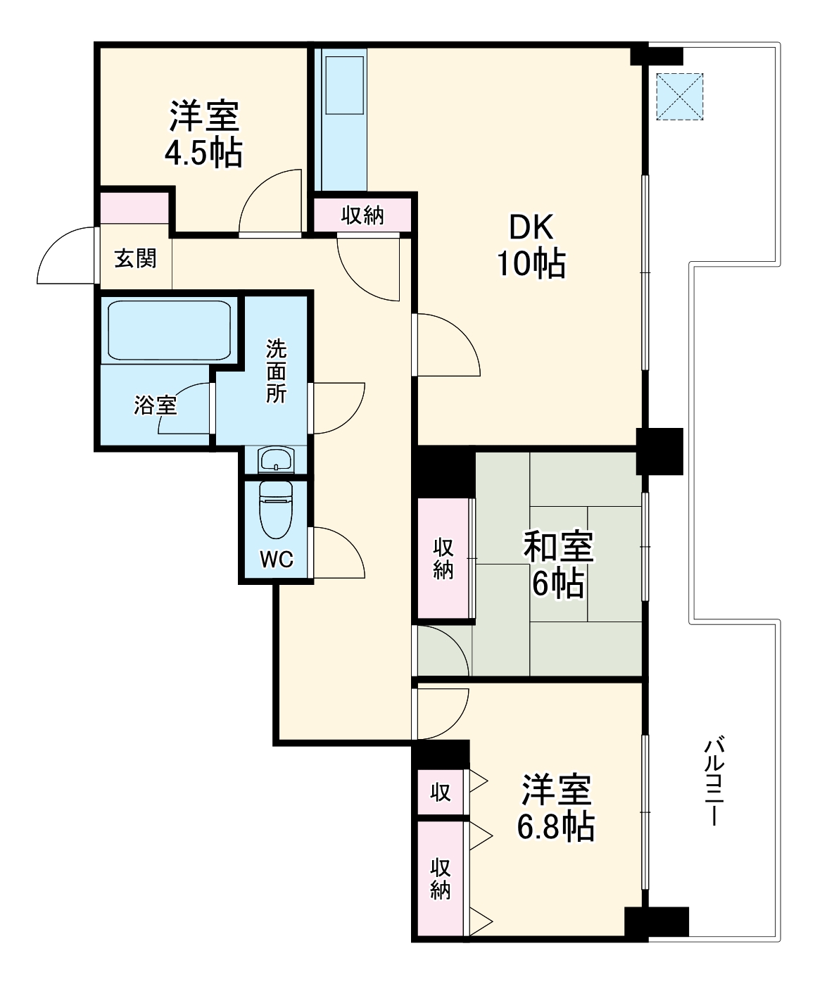 ブエナスイートの間取り