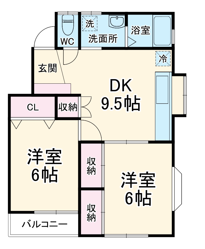 リバーサイドSAKAE 1号棟の間取り