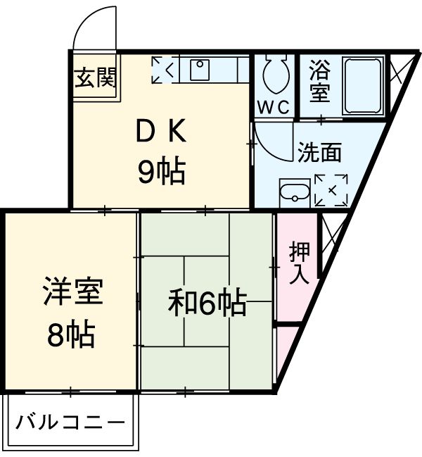 シティマンションウィングの間取り