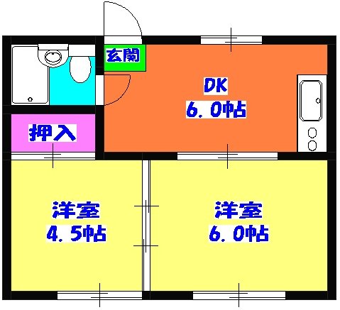 コーポ長栄の間取り