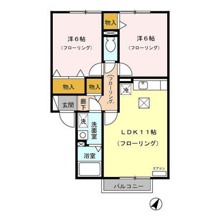 プチソレイユの間取り