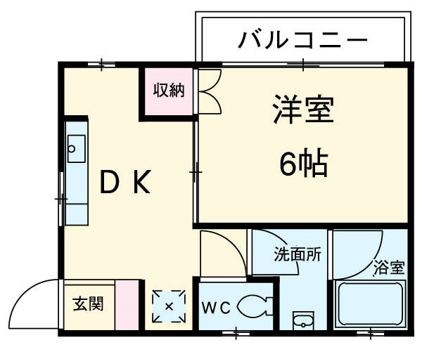 セモア中山アパートの間取り