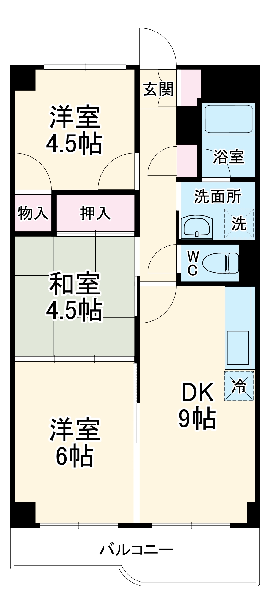 エクセルハイム海宝の間取り