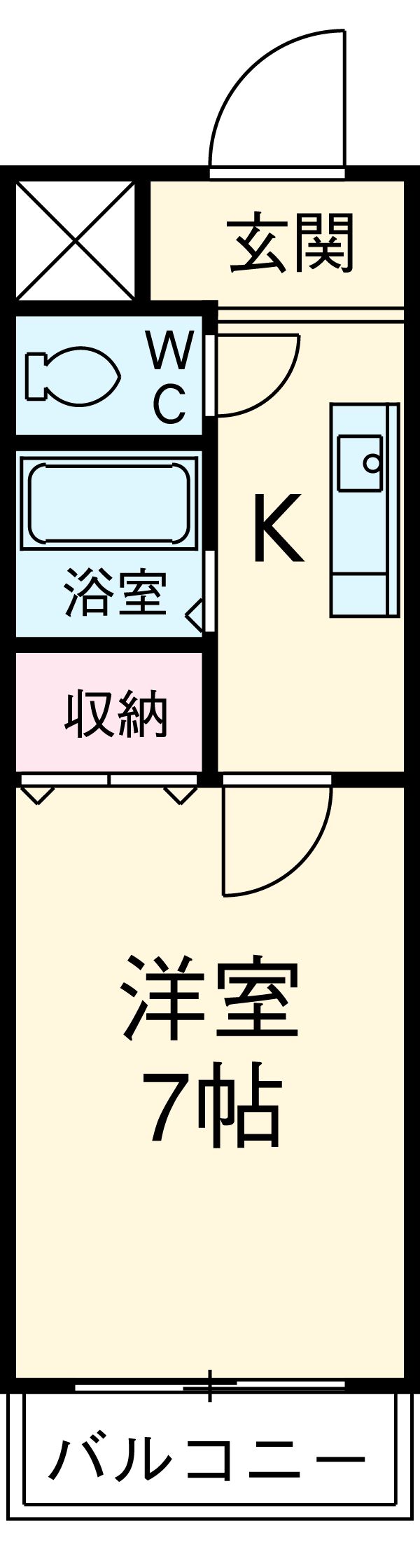 新田町小川マンションの間取り