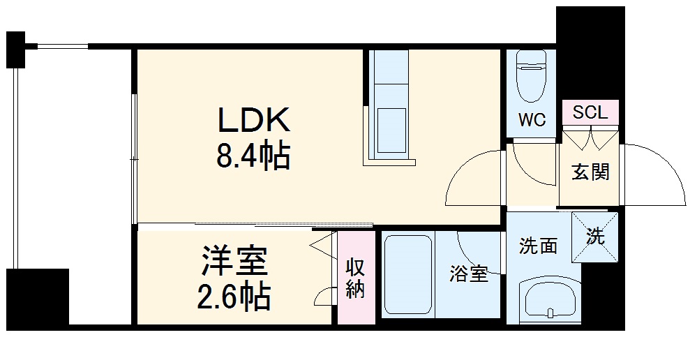 ラクラス博多の間取り