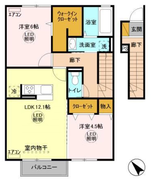ジャルダン・ドゥ・ローズの間取り