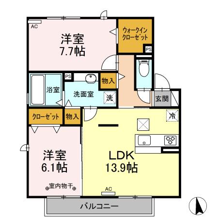 シャン・ド・フルールの間取り