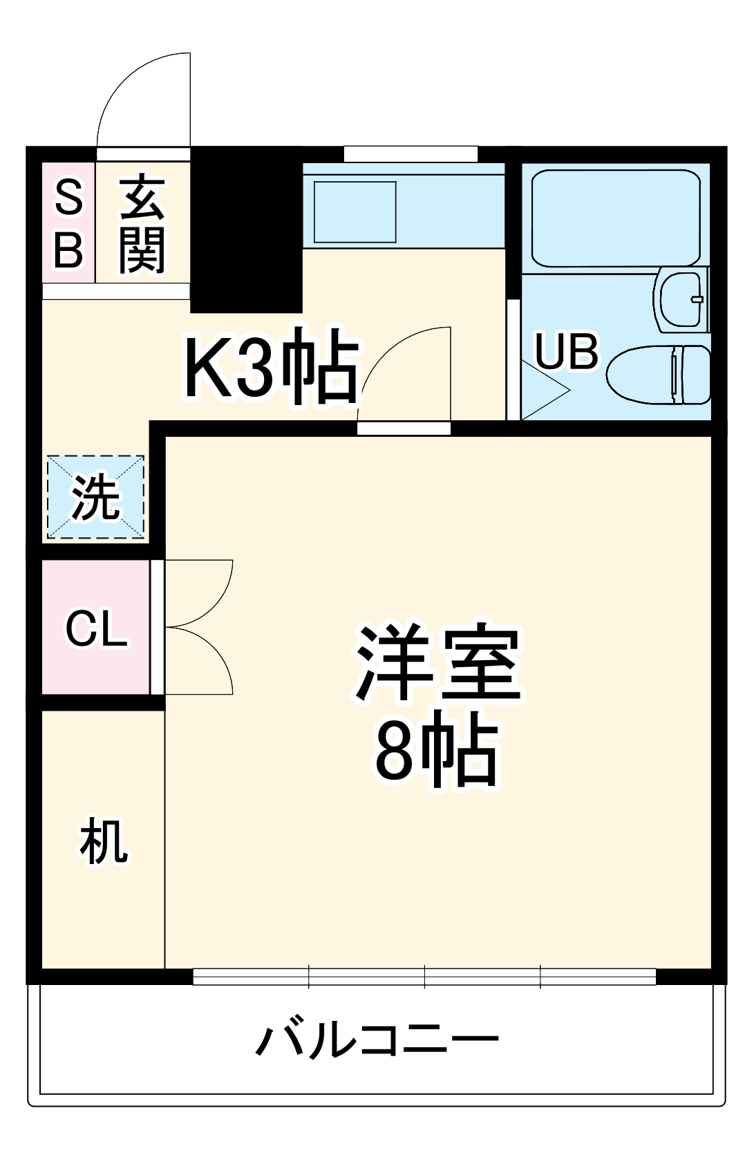 カサブランカハイツの間取り