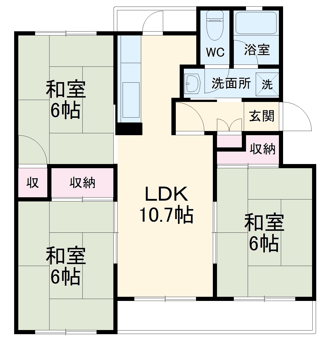 リバーストーンの間取り