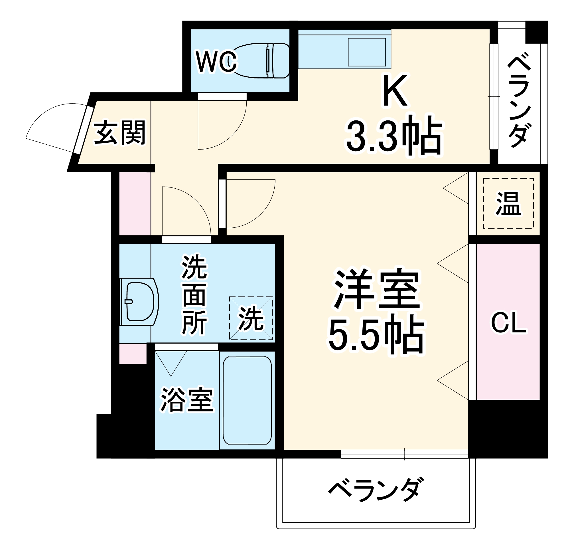 エクセルハイツ七番館の間取り
