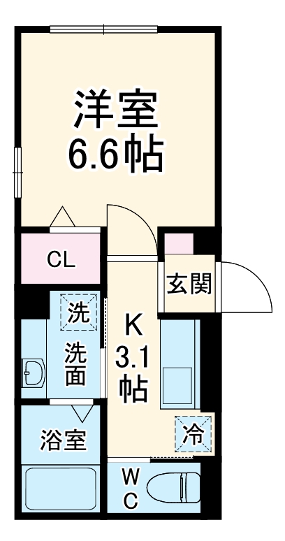 チェリーハイム Ⅴの間取り