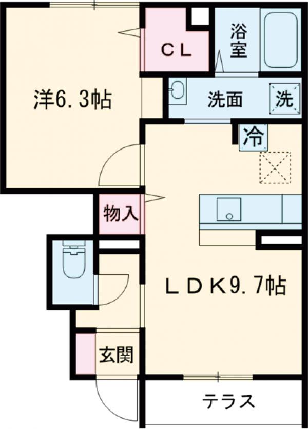 レセア花小金井の間取り