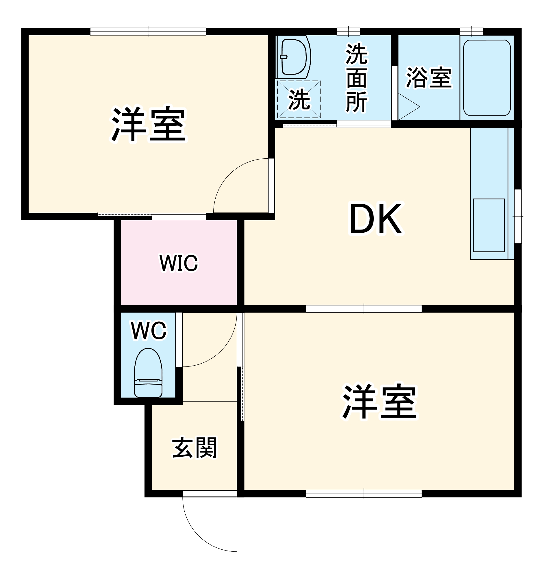 ヴィラポラールAの間取り
