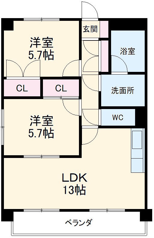 レージュ中根の間取り