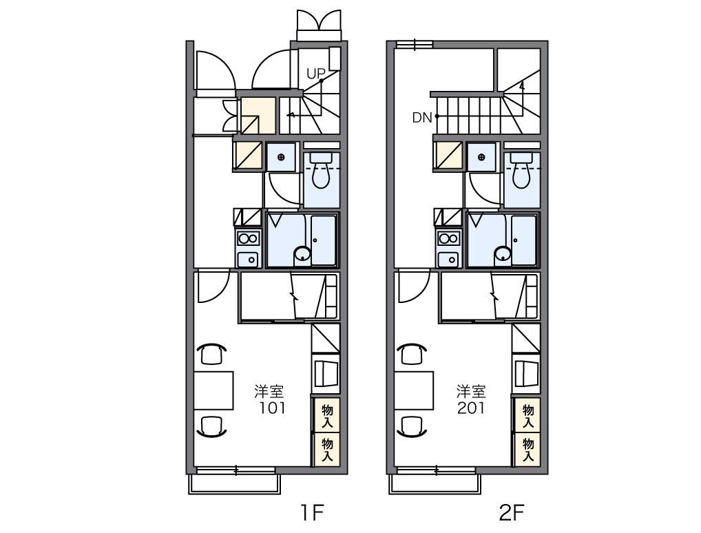 レオパレスエレガンス サトウⅠの間取り