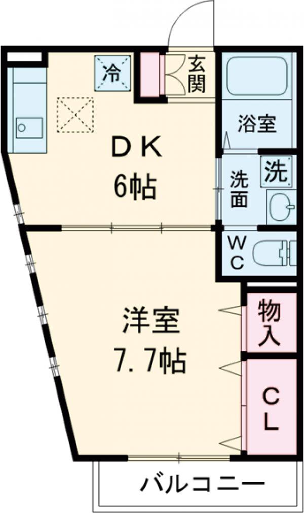 プレミールKⅡの間取り