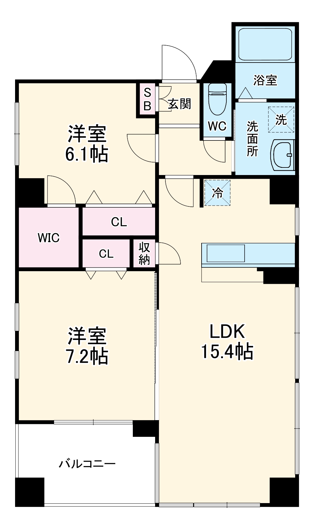 グレース中新Ⅱの間取り