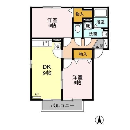 ポルトス元町 Bの間取り