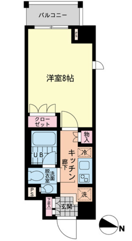 エスティメゾン赤羽の間取り