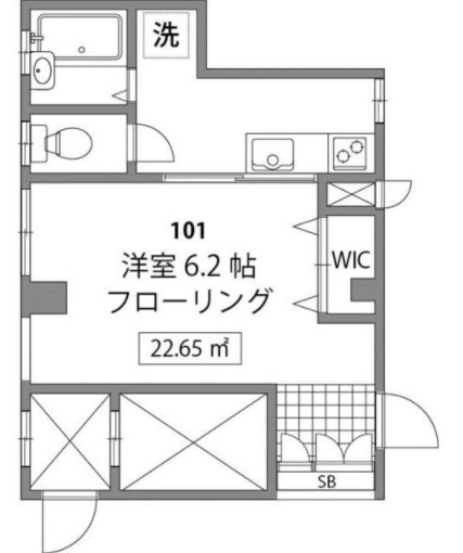 ガーデンパレス早稲田の間取り