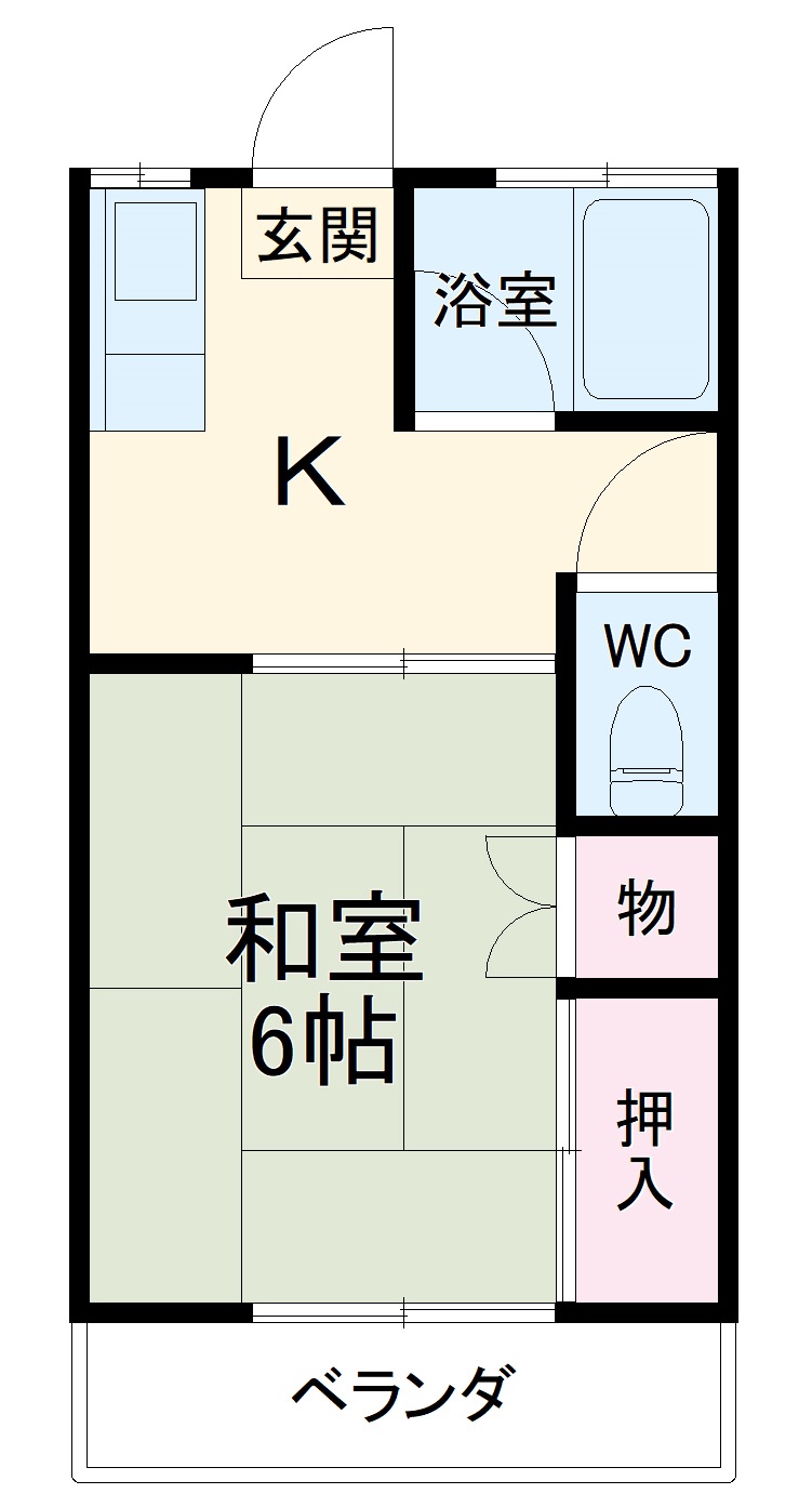 コーポ東山の間取り