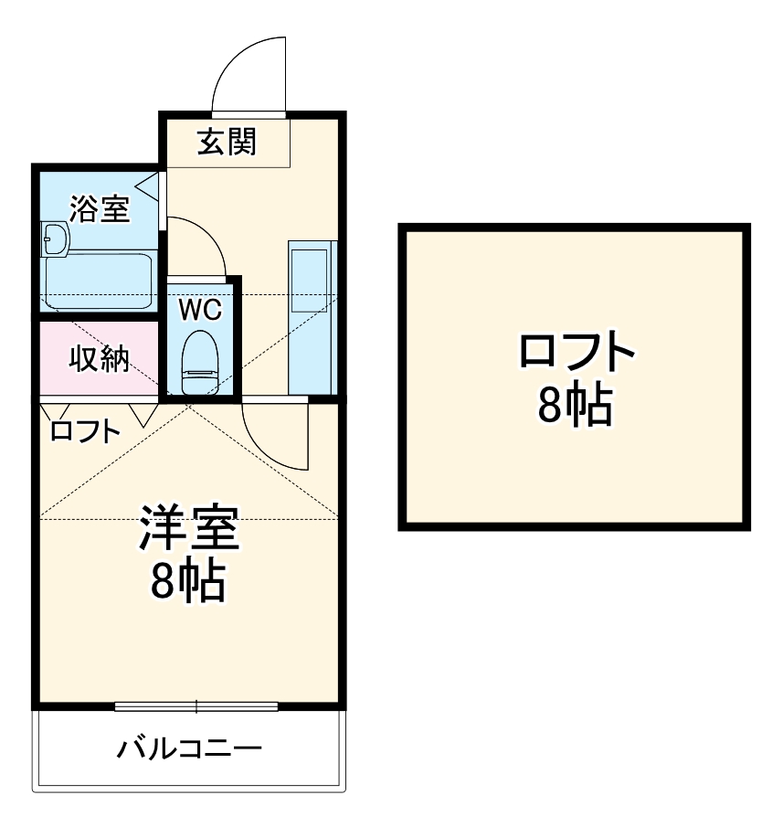 独身貴族 PartⅡの間取り