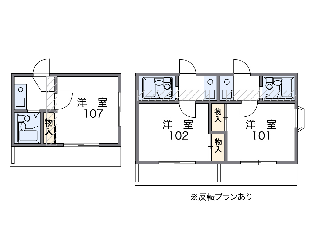 レオパレス岡崎公園の間取り