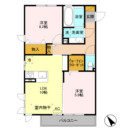 グランポワール　住居の間取り