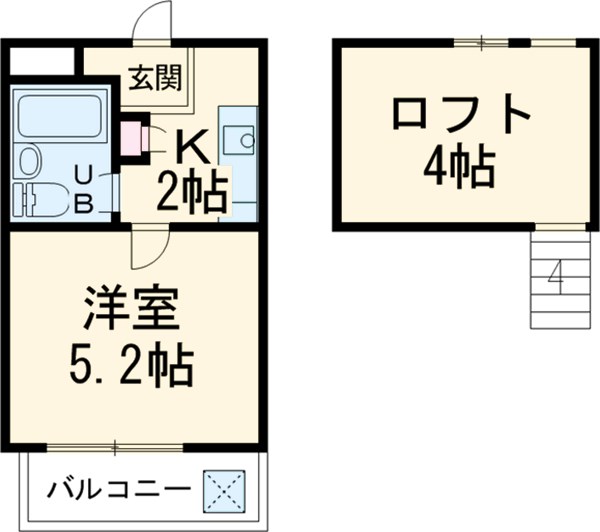メゾンレオ丘の上の間取り