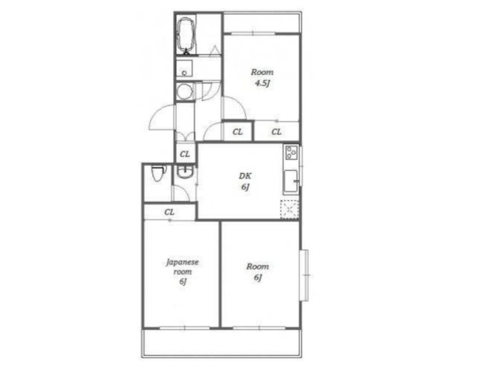 所沢メゾン1号館の間取り