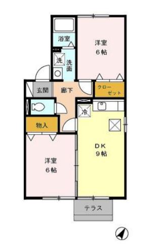 ベルドミール岡の間取り