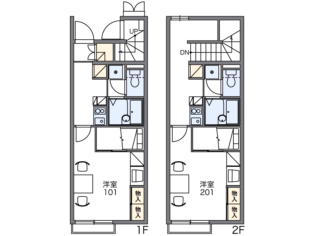 レオパレスエレガンス サトウⅡの間取り