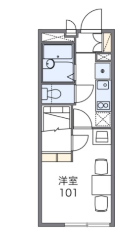 レオパレスフェリア宮内の間取り