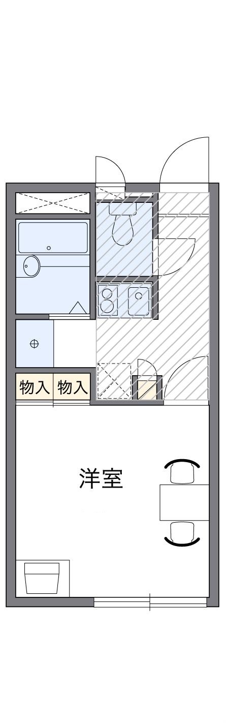 レオパレスエルミタージュの間取り