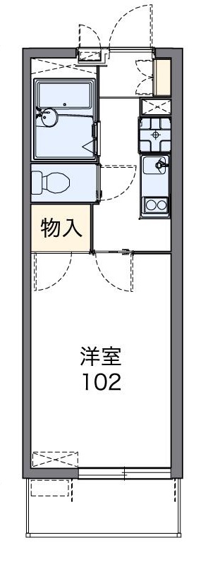 レオパレスMakearrowⅢの間取り