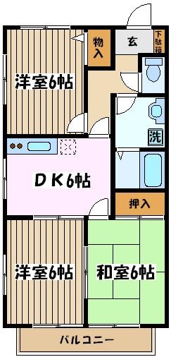 ピアウエストハウスの間取り